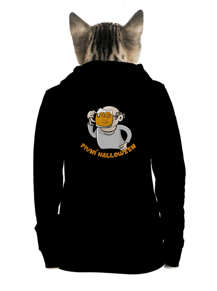 Pivní Halloween dámská mikina na zip Black