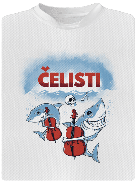 Čelisti pánské sportovní tričko White