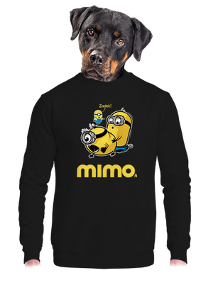 Mimo unisex mikina bez kapuce Black