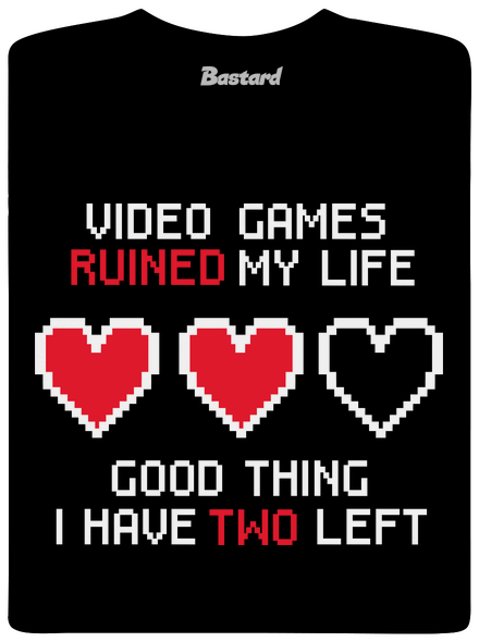 Video games pánské dlouhý rukáv Black