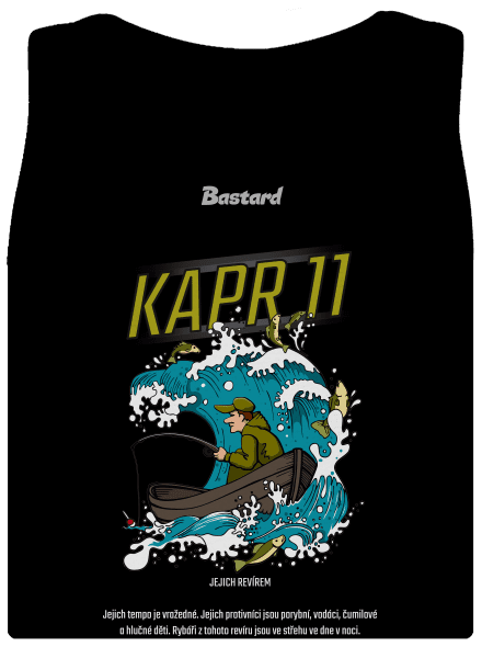 Kapr 11 dámské tílko klasické Black