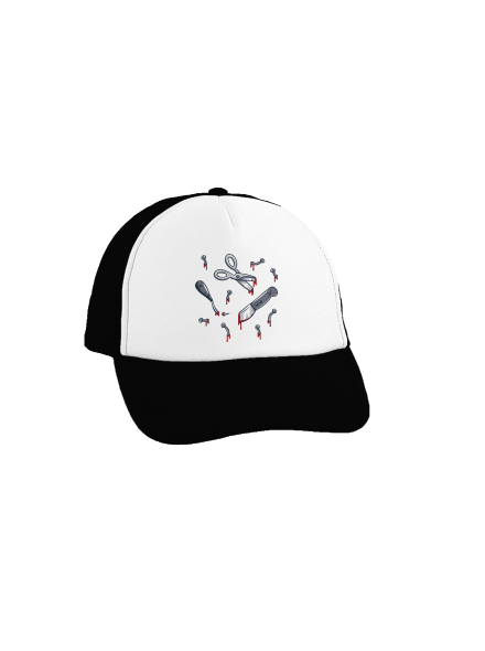 Halloween nářadí kšiltovka truckerka Black cap