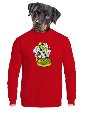 Hadice samice unisex mikina bez kapuce Red