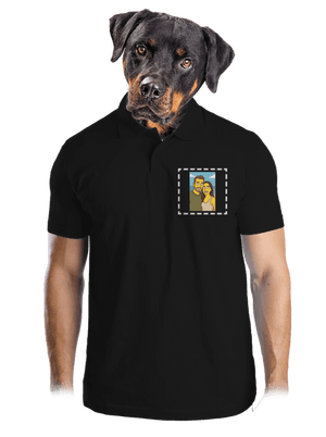 Simpsonovi z vlastní fotky pánská polokošile Black