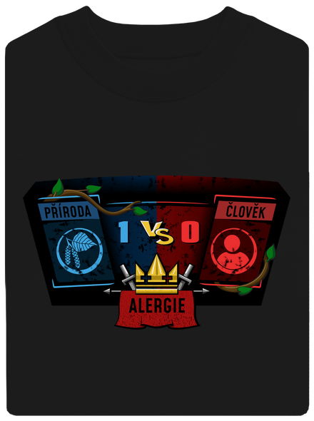 Příroda vs. člověk unisex mikina bez kapuce Black