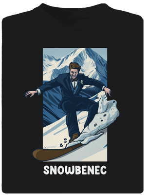 Snowbenec a snowbenka pánské sportovní tričko Black