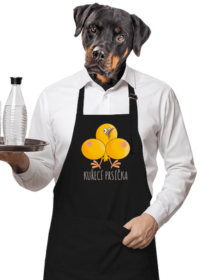 Kuřecí prsíčka zástěra Black