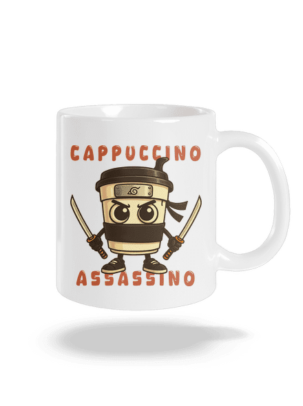 Cappuccino Assassino – Italian Brainrot klasický hrnek White