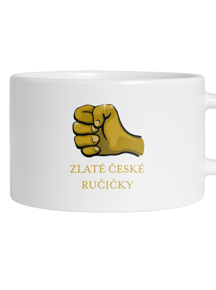 Ručičky hrnek makronka White