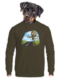 unisex mikina bez kapuce