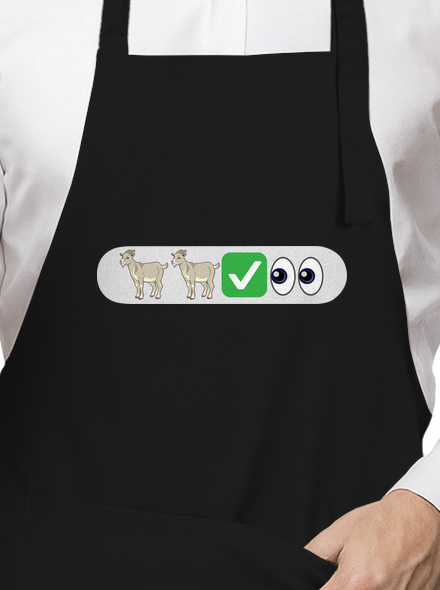Emoji zástěra Black
