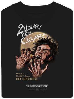 B13: Bez cigára unisex mikina bez kapuce Black