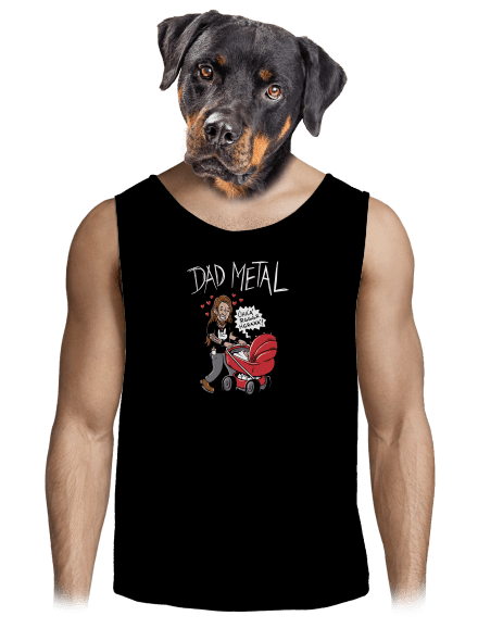 Dad metal pánské tílko Black