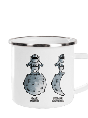 Půlčlovek na půlměsíci plecháček White