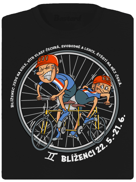 Cyklistický horoskop: Blíženci dámské sportovní tričko Black
