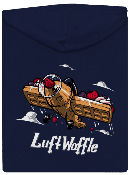Luftwaffle pánská mikina na zip Navy