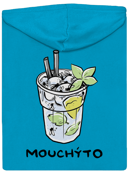 Mouchýto dámská mikina na zip Blue Atol