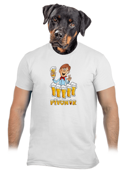 Pivonýr a pivonýrka pánské tričko White
