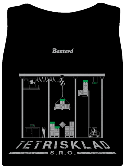 Tetrisklad dámské tílko klasické Black