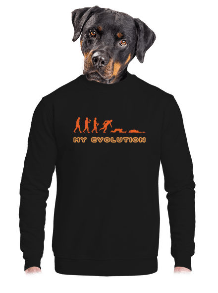 My evolution unisex mikina bez kapuce Black