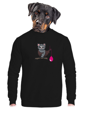 unisex mikina bez kapuce