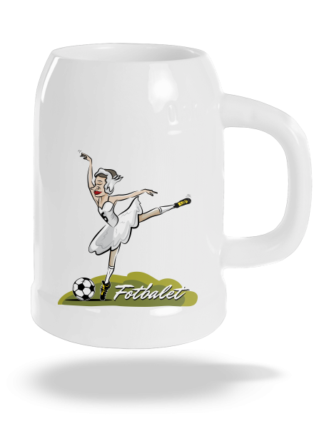 Fotbalet půllitr White