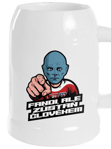 Fandi, ale zůstaň Fantomasem půllitr White