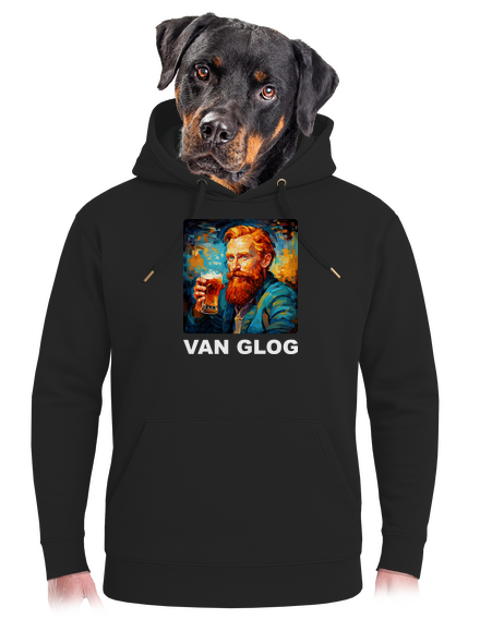 Van Glog unisex mikina premium Dark Black