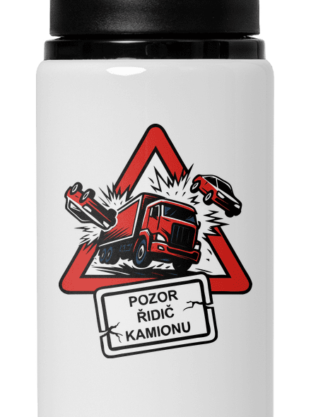 Řidič kamionu lahev na vodu White