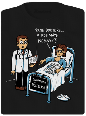 Diagnóza učitelka dámské sportovní tričko Black