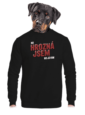 unisex mikina bez kapuce