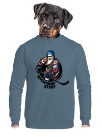 unisex mikina bez kapuce