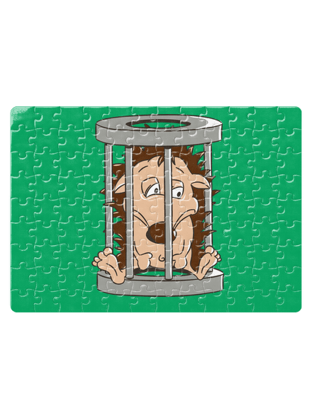 Ježeček v kleci puzzle White