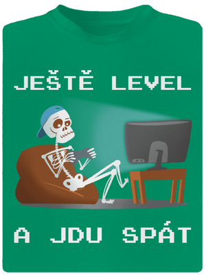 Ještě level dětské sportovní tričko Kelly Green Mal