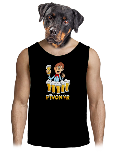 Pivonýr a pivonýrka pánské tílko Black
