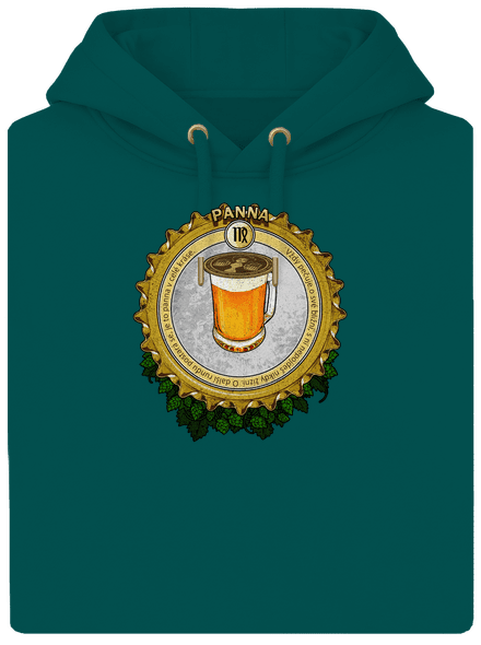 Pivní horoskop: Panna unisex mikina premium Emerald Green