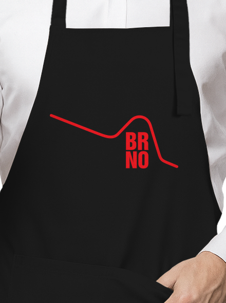 Brno zástěra Black