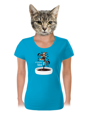 Káva provází dámské tričko Blue Atol