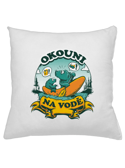 Okouni na vodě polštář White