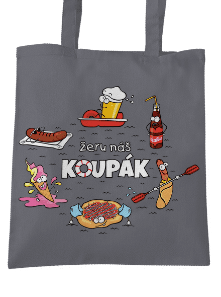 Český koupák taška Graphite grey