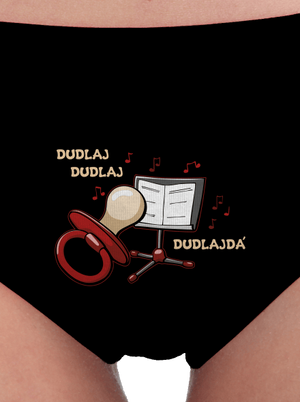 Dudlajdá dámské kalhotky Black