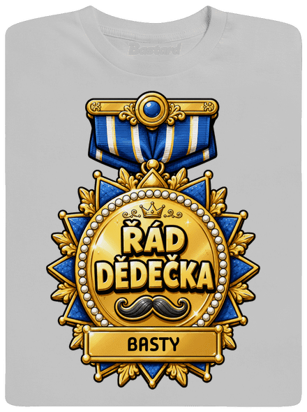Řád dědečka pánské tričko Pacific Grey