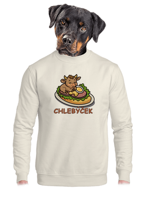 unisex mikina bez kapuce