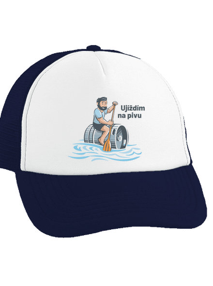 Ujíždím na pivu kšiltovka truckerka French Navy cap