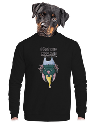 unisex mikina bez kapuce