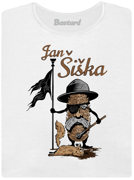 Jan Šiška dámské tričko s lemem White