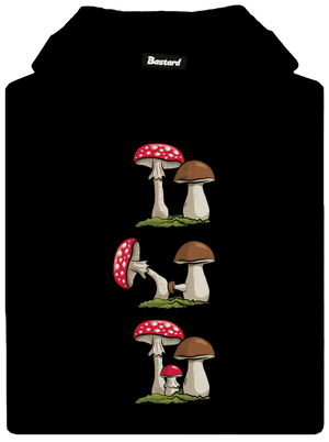 Z houbařské kroniky pánská mikina klokanka Black