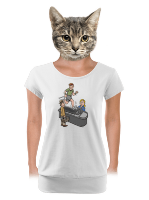 dámské tričko s lemem