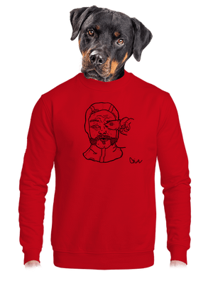 unisex mikina bez kapuce