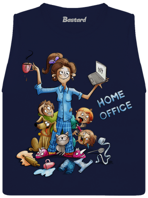 Maminčin home office dámské tílko volné Navy